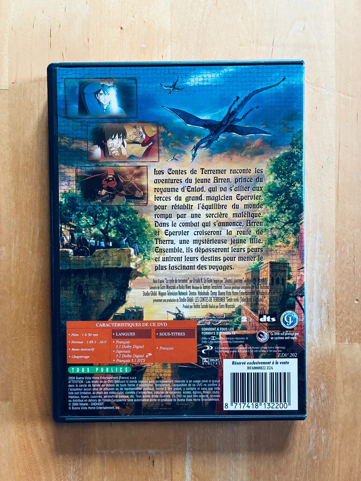DVD As histórias de Terramar de Goro Miyazaki Studios Ghibli. – photo 3